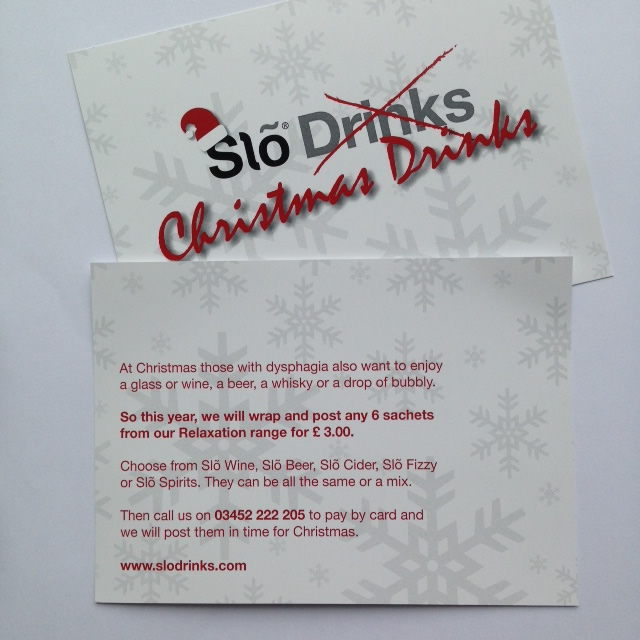Slõ Christmas Drinks Card